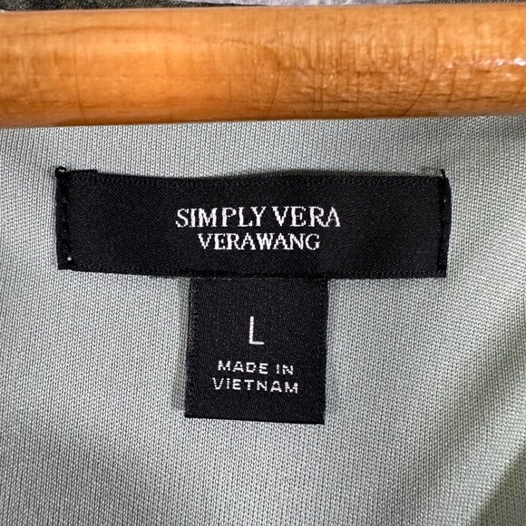 Simply Vera Wang Green Sleeveless Tie Dye Maxi Dress - Picture 5 of 8